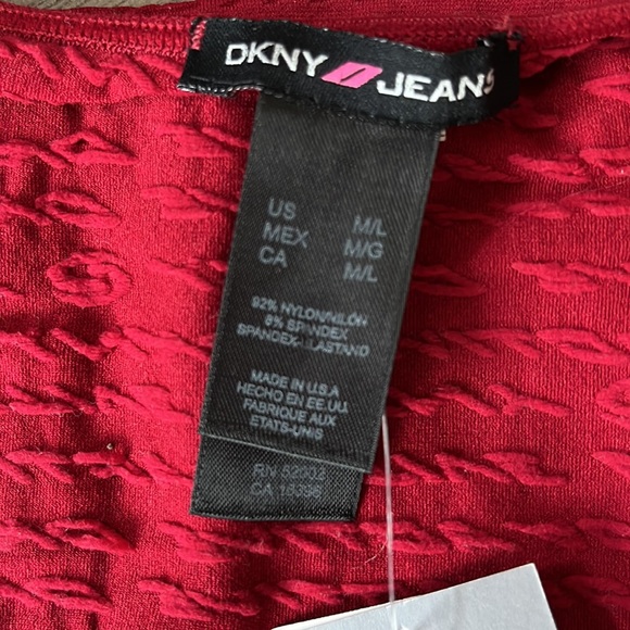 Red DKNY Jeans Shirt - Picture 5 of 6